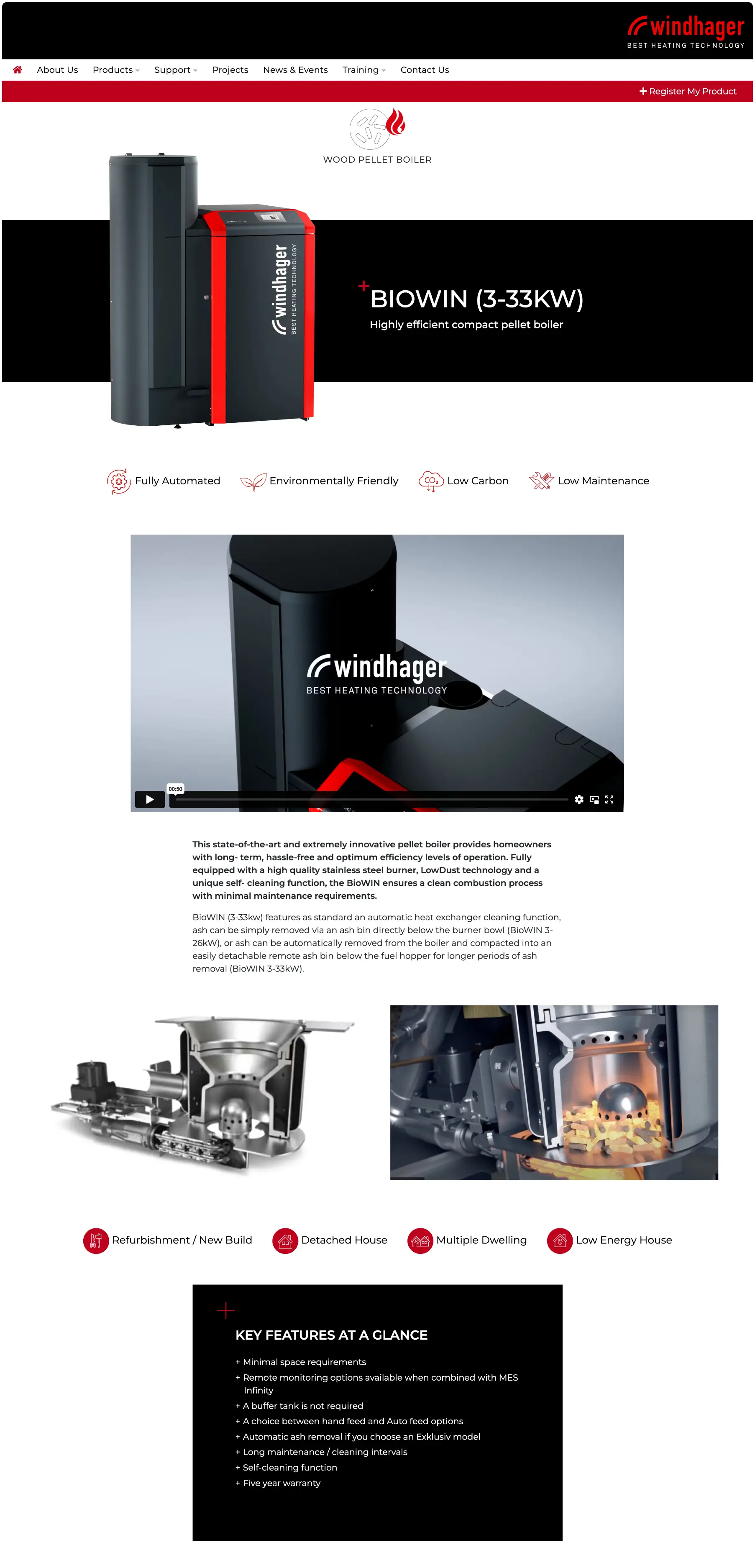 Windhager UK - Website - Product Page