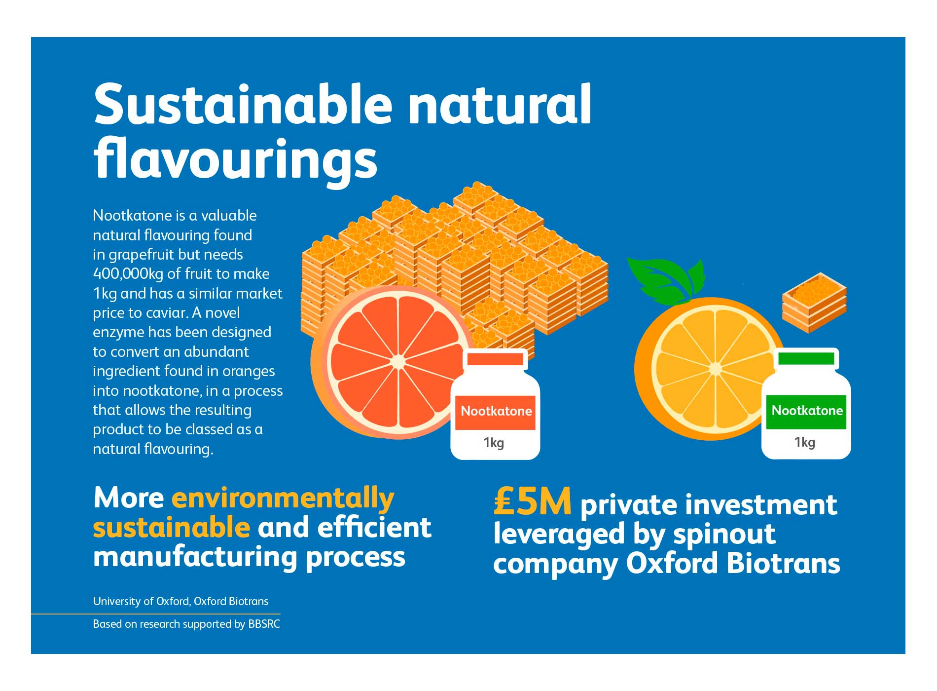 BBSRC & UKRI - Industrial Bioscience - Creating Natural Nootkatone Flavouring From Oranges